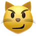 Cara de gato com sorriso maroto