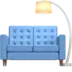 沙发和灯