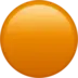 Orangefärgad Cirkel