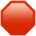 赤い八角形の標識