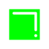 Mittelgroßes schwarzes Quadrat