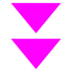 Deux triangles pointant vers le bas