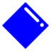 Losango azul grande