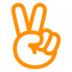 Σύμβολο Χεριού Που Κάνει Το Σήμα Της Ειρήνης