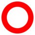 Hollow Red Circle