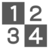 Símbolo de entrada con números
