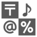 Símbolo de entrada con símbolos