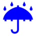 Parapluie avec gouttes de pluie