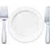 Cuchillo y tenedor con un plato