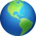 Глобус с Северной и Южной Америками