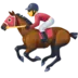 Dżokej Na Koniu Wyścigowym