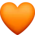 Orangefärgat Hjärta