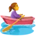 ボートを漕ぐ女性