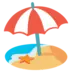 有太阳伞的海滩
