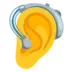 Ухо со слуховым аппаратом