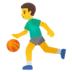 男性のバスケットボール選手