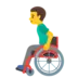 Άντρας Σε Χειροκίνητο Αναπηρικό Αμαξίδιο