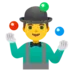 Жонглирующий мужчина