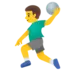 Мужчина, играющий в гандбол