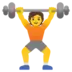 Person Lifting Weights