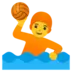 Человек, играющий в водное поло