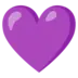 Cœur violet