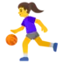 Kvinna Som Är Basketbollspelare