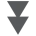 Nach unten zeigendes doppeltes Dreieck