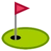 旗が立っているゴルフのカップ