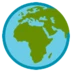 Globus mit Europa und Afrika
