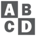 Symbole d’écriture des lettres majuscules