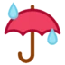 Parapluie avec gouttes de pluie
