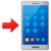 Mobile Phone With Arrow