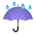 Umbrella With Rain Drops