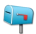 Boîte aux lettres fermée avec son drapeau abaissé