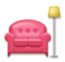 Canapé et lampe