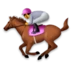 Jockey sur un cheval de course