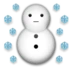 Χιονάνθρωπος Με Χιονονιφάδες