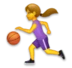 女性のバスケットボール選手