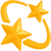 Simbolo della stella con scia circolare