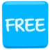 Simbolo con parola “free”
