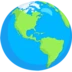 Globo terrestre con il continente americano