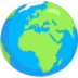 Glob Prezentând Europa Și Africa