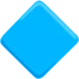 Losango azul grande