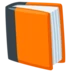 Libro di testo arancione