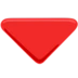 Triângulo vermelho apontado para baixo