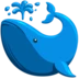 Balena che spruzza acqua