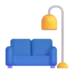 沙发和灯