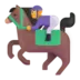Jockey sur un cheval de course