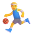 Homem jogando basquete